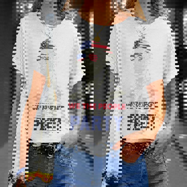 ジョージ・ワシントン ファンスターズ ストリップ アメリカ国旗 7月4日 ペイトリオット 長袖tシャツ Tシャツ 彼女への贈り物