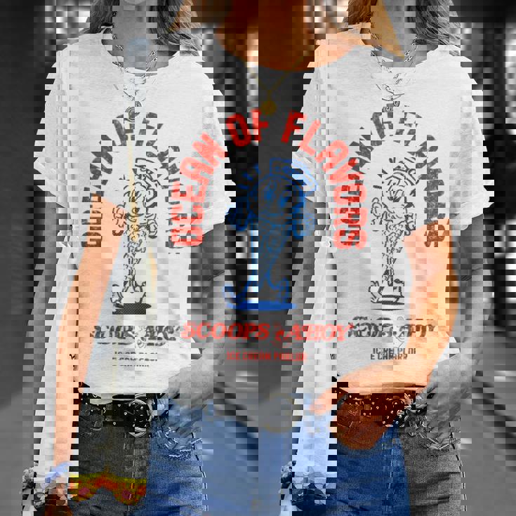 ストレンジャー・シングス スクープ アホイ スターコート アイスクリーム味 レトロ Tシャツ 彼女への贈り物