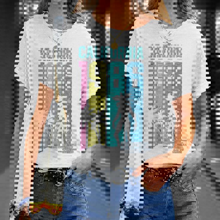 ストレンジャー・シングス デモゴルゴン カリフォルニア 1986年 ファン記念品 長袖tシャツ Tシャツ 彼女への贈り物