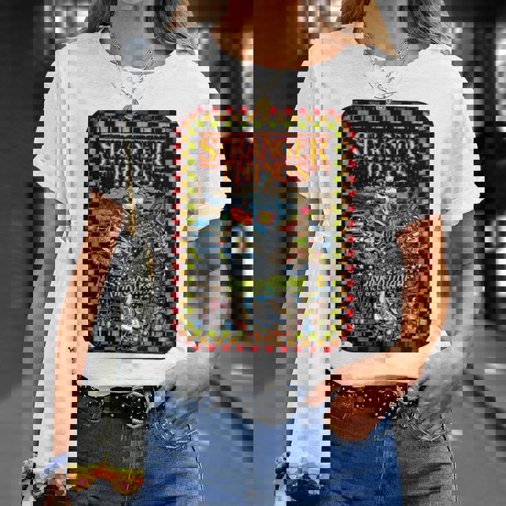 ストレンジャー・シングス プロモ コミック イレブン リンク O マニア レトロ 80年代 長袖tシャツ Tシャツ 彼女への贈り物