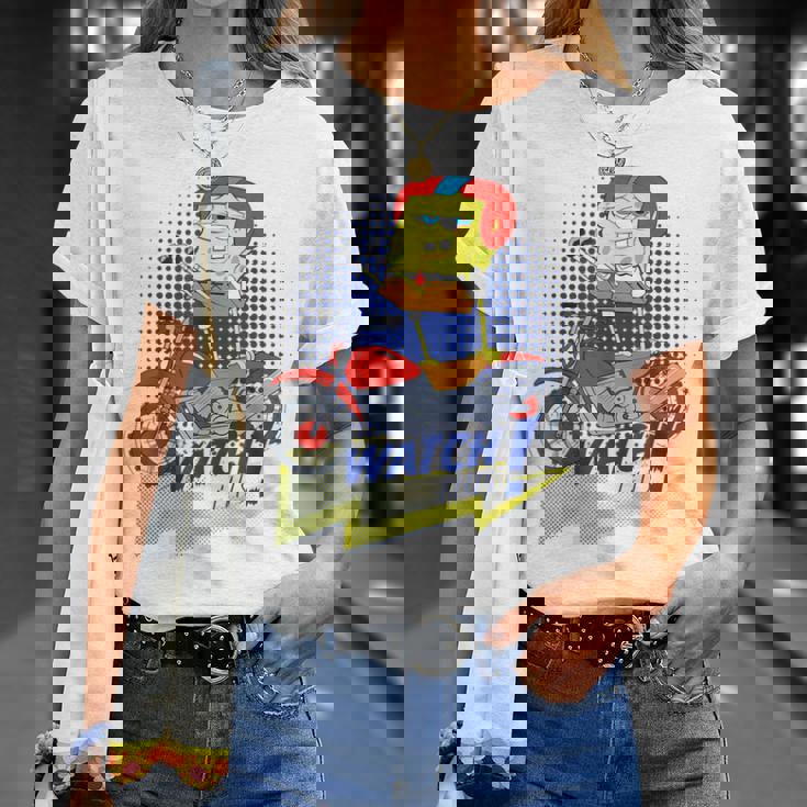 スポンジボブ スクエアパンツ スポンジボブ Watch This Tシャツ 彼女への贈り物