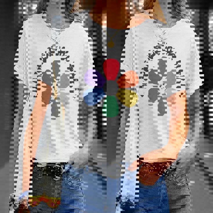 スマイル レインボー ハッピーフェイス 花 Lgbt ゲイ レズビアン プライド 月 Tシャツ 彼女への贈り物