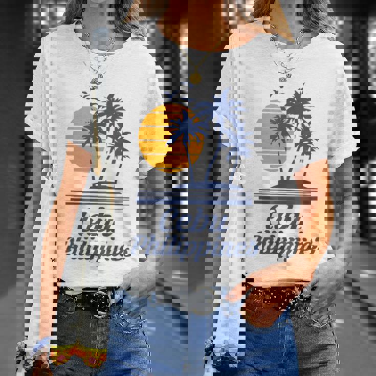 セブ フィリピン フィリピン ビーチ 観光 お土産 バケーション Tシャツ 彼女への贈り物