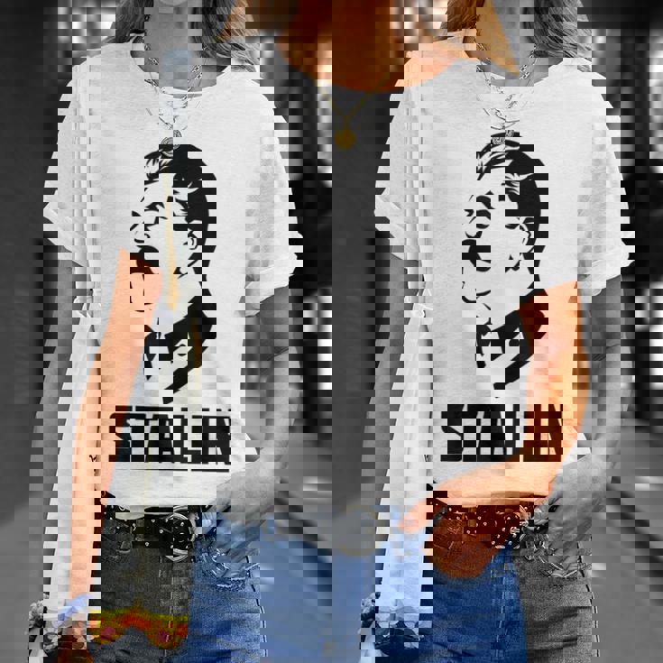ソビエト指導者ヨシフスターリンシャツソ連共産主義の歴史 Tシャツ 彼女への贈り物