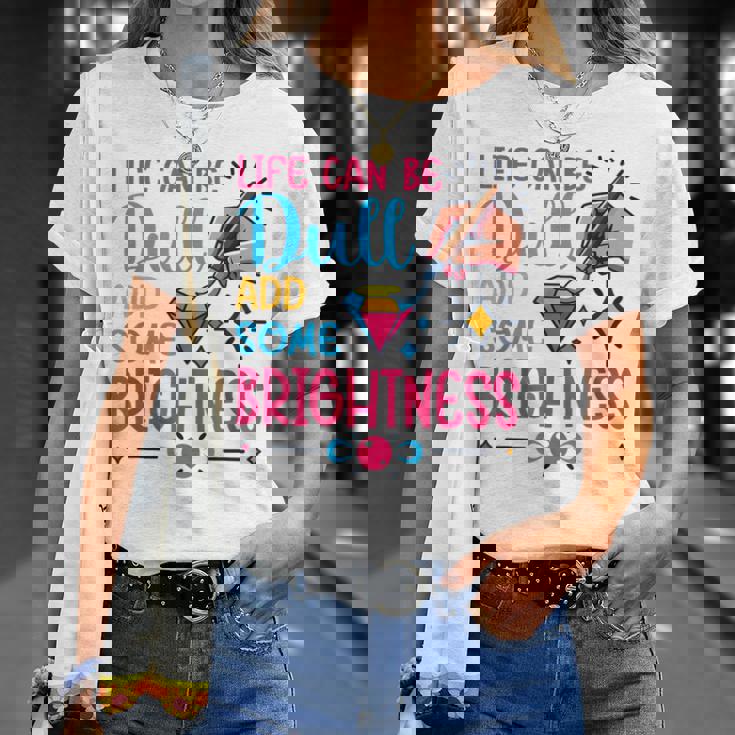 ダイヤモンドペインティングアーティストlife Can Be Dullダイヤモンドペインティング Tシャツ 彼女への贈り物