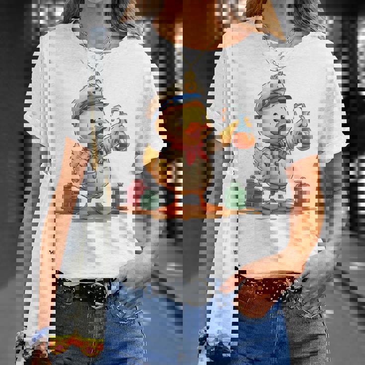 ダックビーイング・ア・オイラー、キュートなデザイン。 Tシャツ 彼女への贈り物