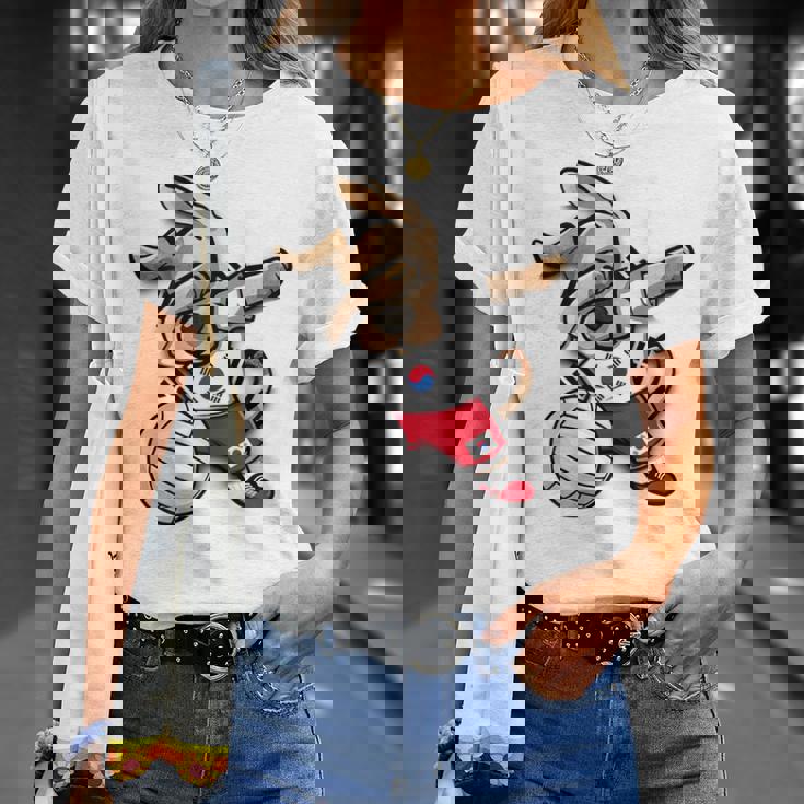 ダビング犬 韓国 バレーボール ラバー ジャージ 韓国国旗 Tシャツ 彼女への贈り物