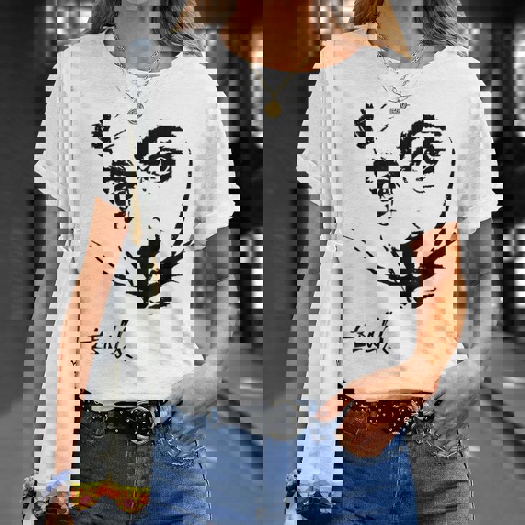 ダリの肖像画 Tシャツ 彼女への贈り物