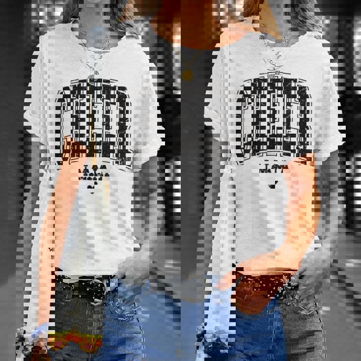 チアママ ハートフェルト応援チアリーディングママ 母の日 Tシャツ 彼女への贈り物