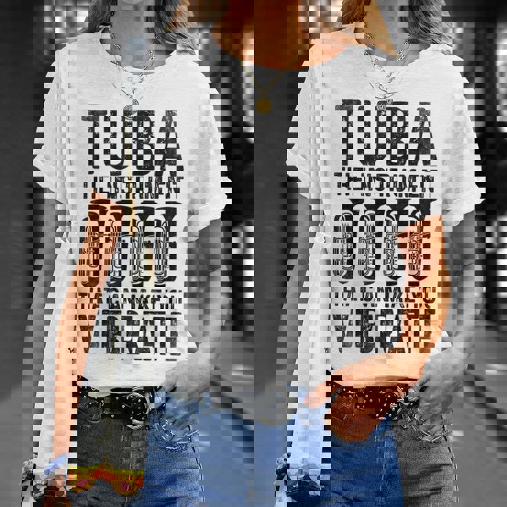 チューバ 振動させる楽器 ミュージシャン チューバ Tシャツ 彼女への贈り物