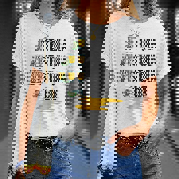 テキーラ 2 テキーラ 3 テキーラ フロア シンコ・デ・マヨ 飲料 Tシャツ 彼女への贈り物