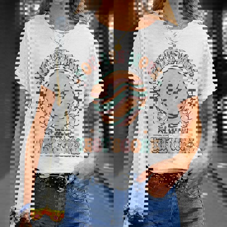 テスト先生 グルーヴィースマイル あなたはテスト結果以上のものです Tシャツ 彼女への贈り物