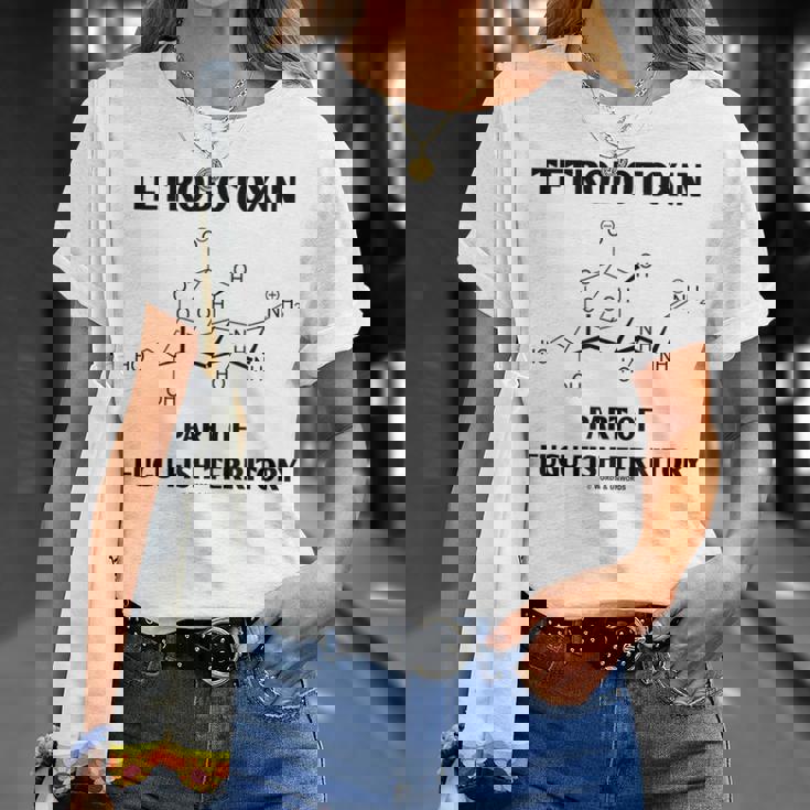 テトロドトキシン フグフィッシュテリトリー化学構造の一部 Tシャツ 彼女への贈り物