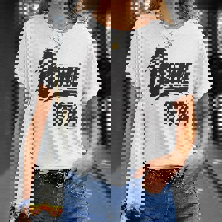 デヴィッド・ボウイ・ダイアモンド・ドッグス 1974 Tシャツ 彼女への贈り物