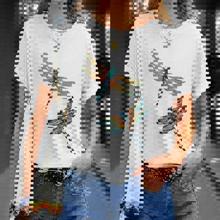 トンボ、飛ぶ昆虫のトンボ、トンボ。 Tシャツ 彼女への贈り物