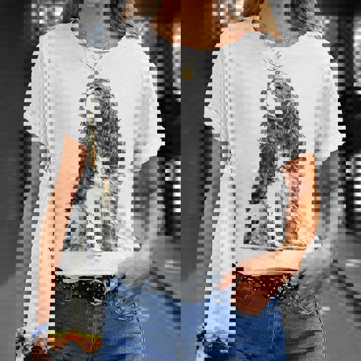 ドッグキャバリアキングチャールズ・スパニエル Tシャツ 彼女への贈り物