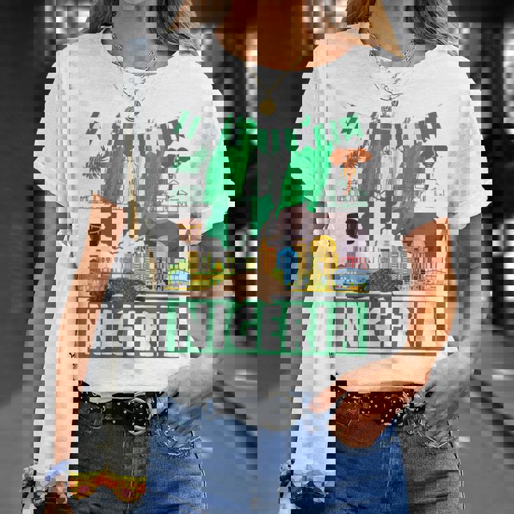 ナイジェリアの服のアイデア キッズ&ノベルティ ナイジェリア国旗 Tシャツ 彼女への贈り物