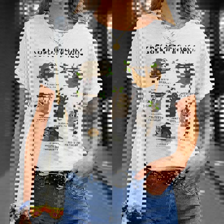 ナマケモノ 面白い動物 キュート ナマケモノ 恋人 ギフト Tシャツ 彼女への贈り物