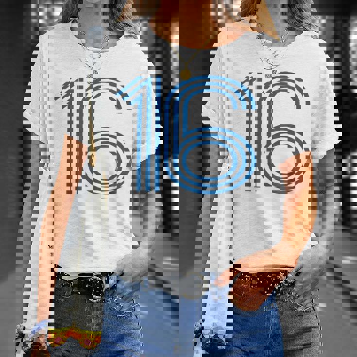 ナンバー16シャツ レトロユニフォーム ヨーロッパスタイル バックプリントジャージ Tシャツ 彼女への贈り物