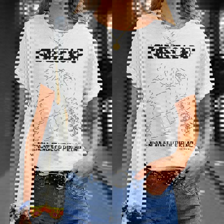 ニーキャップ・イングランドはアイルランドから出て行け 長袖tシャツ Tシャツ 彼女への贈り物