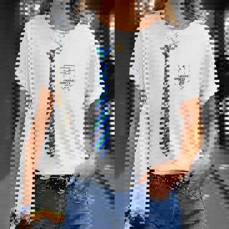 ネクタイで在宅ワーク ホームオフィス・アウトフィット Homeoffice Outfit Tシャツ 彼女への贈り物