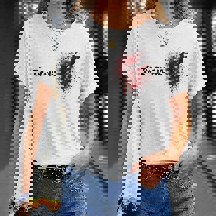 ハロウィンホラー血染み傷＆血傷元気です Tシャツ 彼女への贈り物