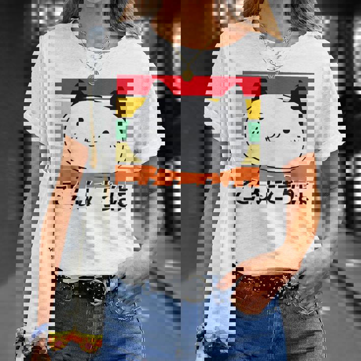 ハローキュートキャット レトロサンセット Tシャツ 彼女への贈り物