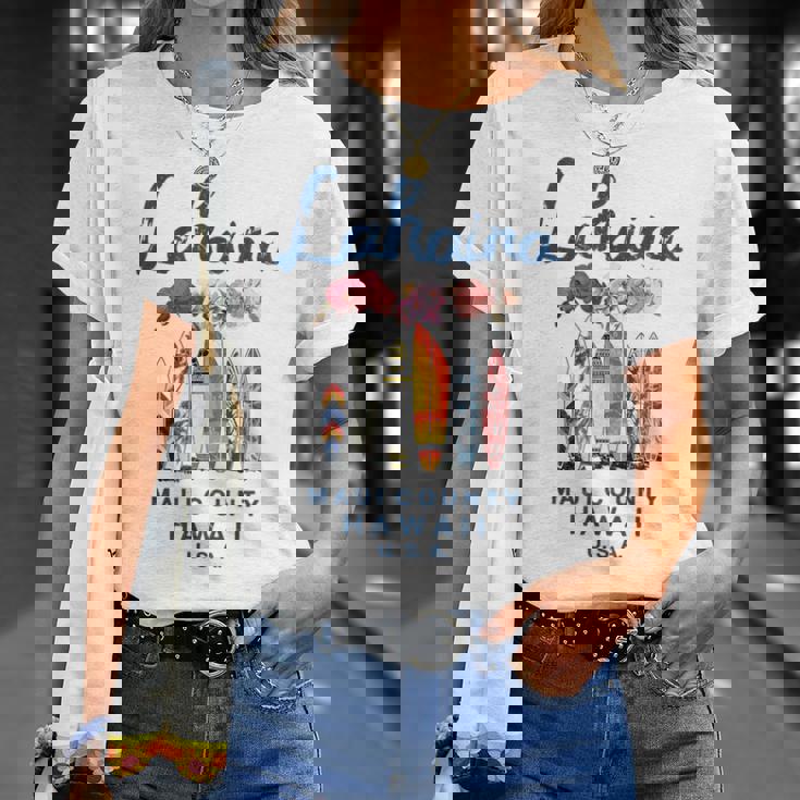 ハワイ ラハイナ マウイ ヴィンテージ サーフィン ハワイアン Tシャツ 彼女への贈り物