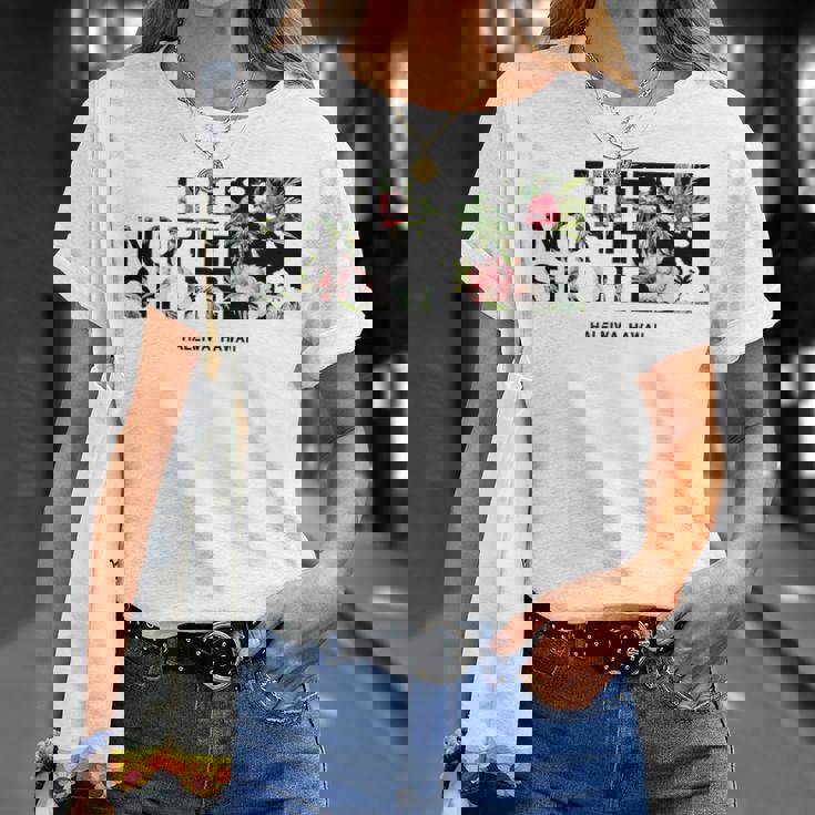 ハワイ ヴィンテージスタイル ノースショア ハレイワ ヤシの木 Tシャツ 彼女への贈り物