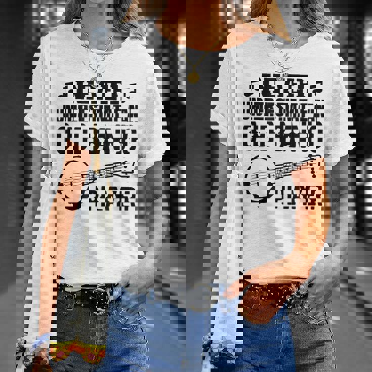 メンズ バンジョーじいさんバンジョーインストラクター Tシャツ 彼女への贈り物