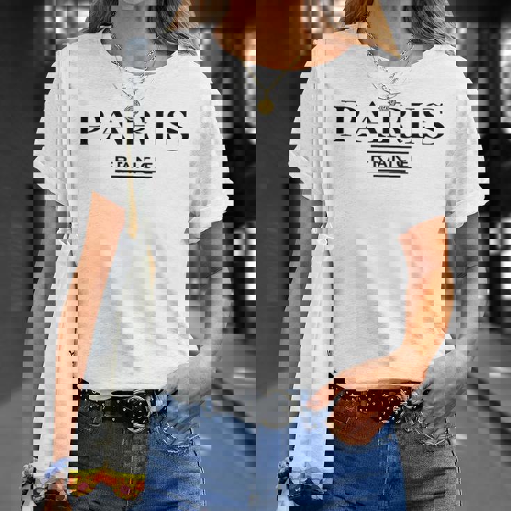 パリ フランス フランス クラシック メンズ レディース ギフト Tシャツ 彼女への贈り物