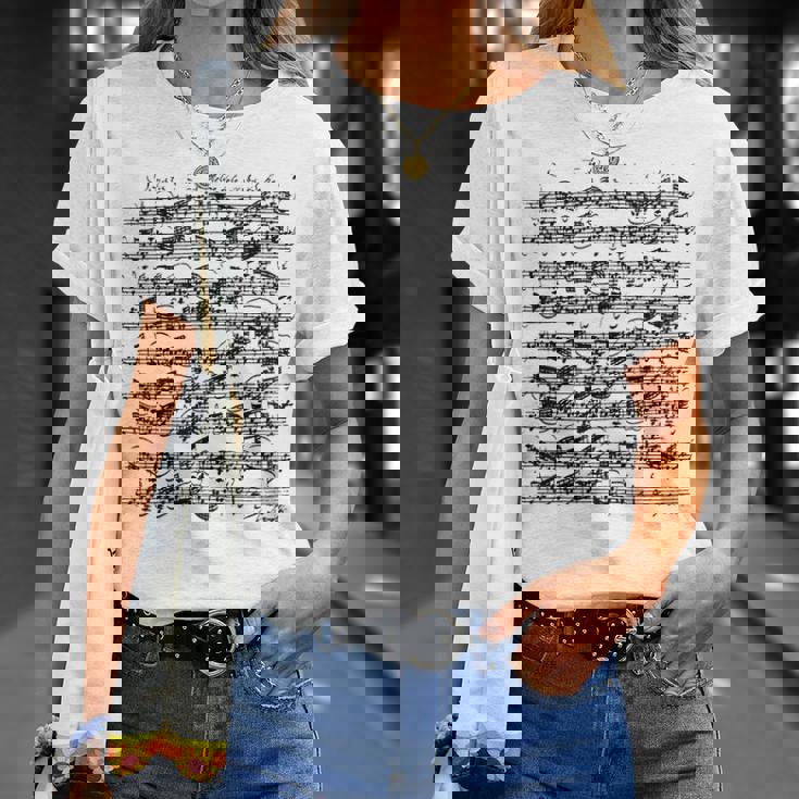 パルティータロ短調ソロヴァイオリンヨハン・セバスティアン・バッハ Tシャツ 彼女への贈り物