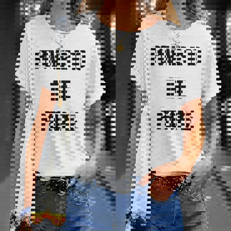 パワー・トゥ・ザ・ピープル Tシャツ 彼女への贈り物