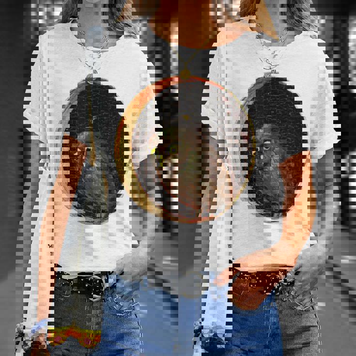 ヒエロニムス ボッシュ フクロウ 大喜びの庭 Tシャツ 彼女への贈り物