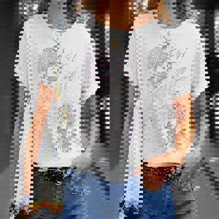 ヒップホップ アーバン ヴィンテージ エッジの効いた Y2k バックプリント ストリートウェア スカル 長袖tシャツ Tシャツ 彼女への贈り物