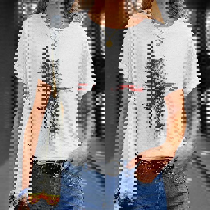 ヒョウ 動物 抽象 グラフィック 描画 絵画 ヒョウ Tシャツ 彼女への贈り物