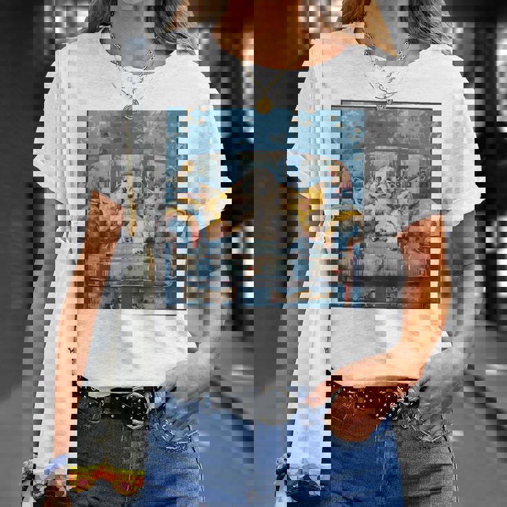 ビション・フリーゼ 音楽愛好家 絵画 犬 Tシャツ 彼女への贈り物