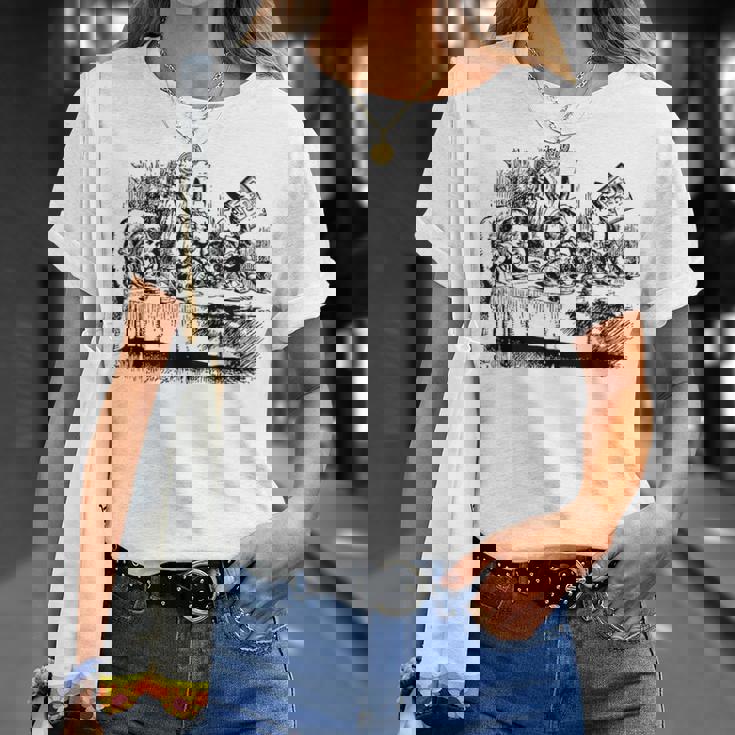ビッグテキサス 不思議の国のアリス マッドハッターズ ティーパーティーtシャツ Tシャツ 彼女への贈り物