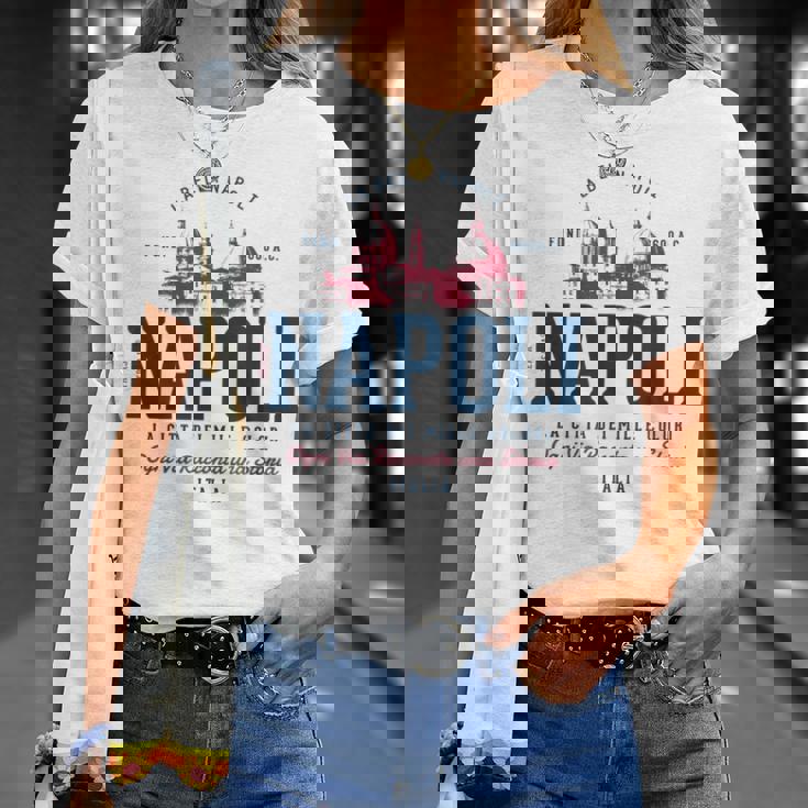 ビンテージ・レトロ・ナポリ イタリア Tシャツ 彼女への贈り物