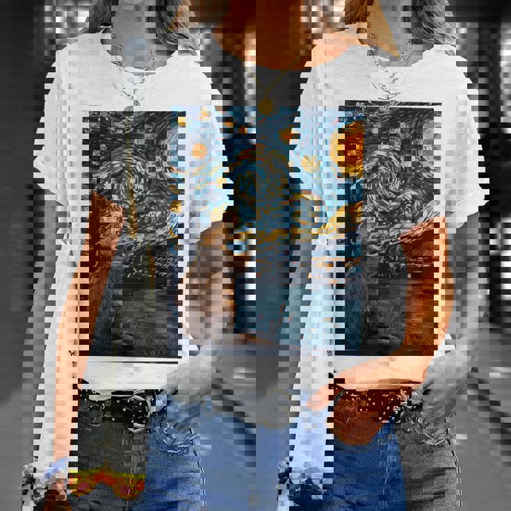 ビーバースターリーナイトヴァンゴッホ 長袖tシャツ Tシャツ 彼女への贈り物