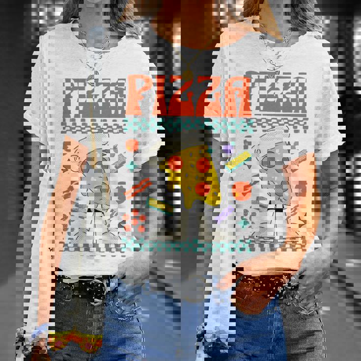 ピザ愛好家 ピザピース Tシャツ 彼女への贈り物