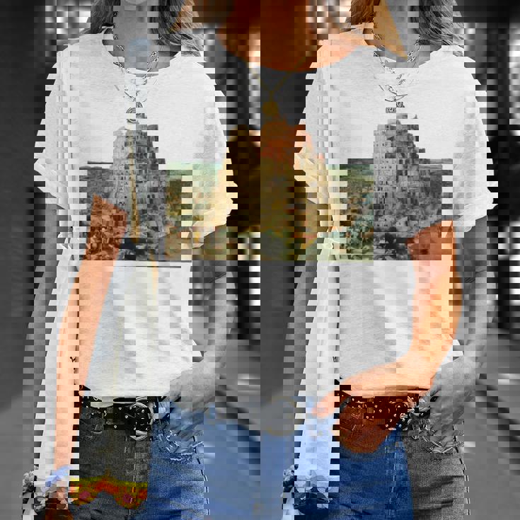 ピーテル・ブリューゲルによるバベルの塔 1563 長袖tシャツ Tシャツ 彼女への贈り物