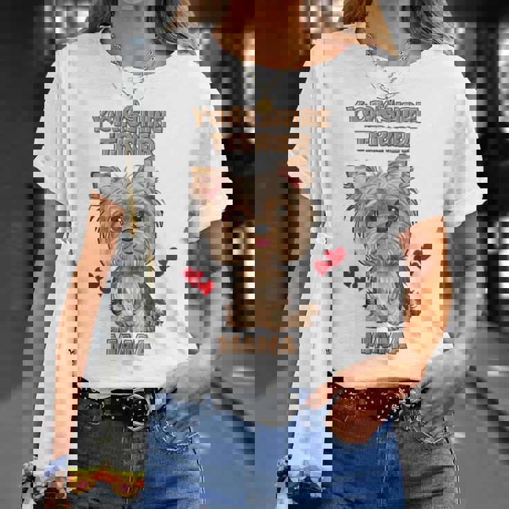 ファニーヨークシャーテリアtシャツ Tシャツ 彼女への贈り物