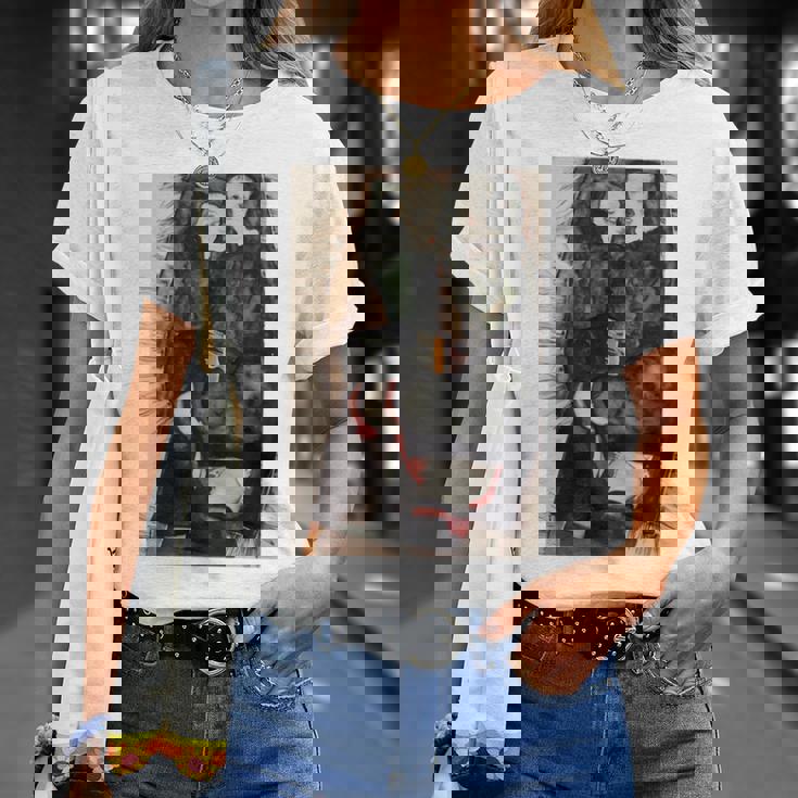 フリンジ付きの毛布の上の二人の女の子 エゴン・シーレ作 1911 長袖tシャツ Tシャツ 彼女への贈り物