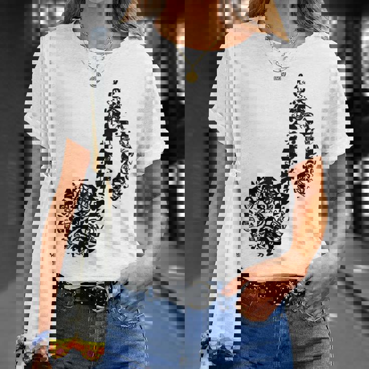 フレンチホルン愛好家 Tシャツ 彼女への贈り物