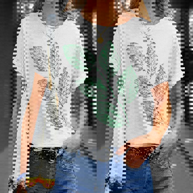 ブナの葉 植物 自然と森林 木のグラフィックス Tシャツ 彼女への贈り物