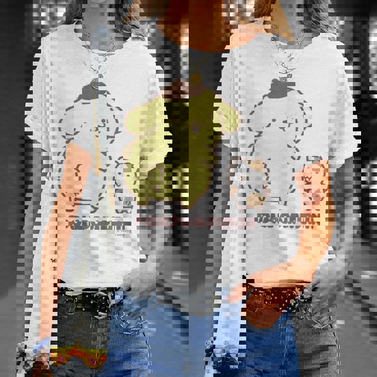 ポムポムプリン ふりむき ライトカラー Tシャツ 彼女への贈り物