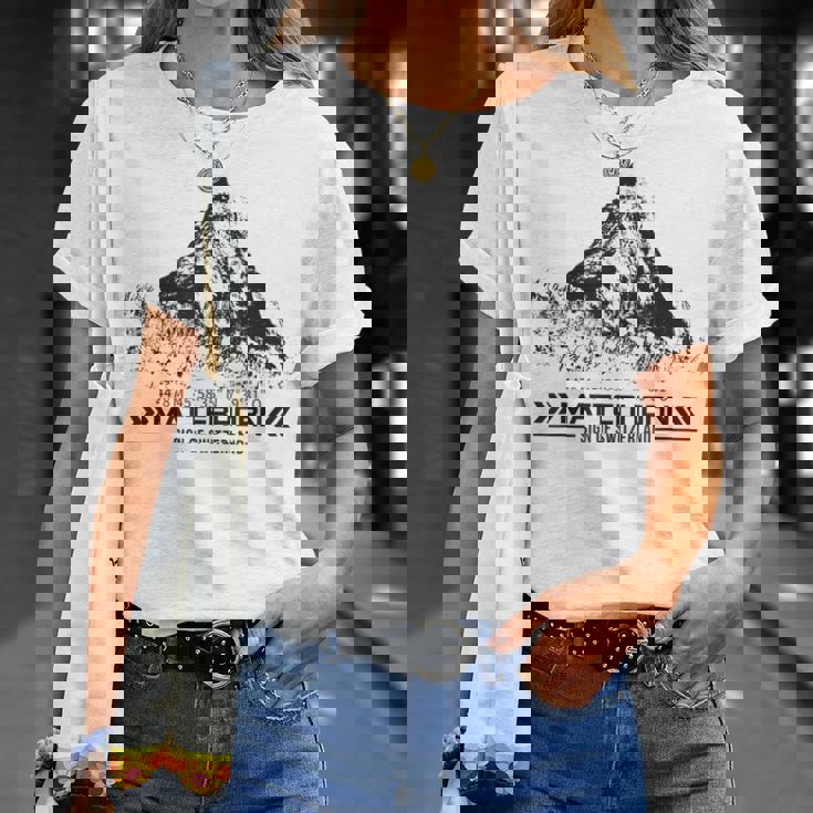 マッターホルン スイス アルプス ツェルマット ハイキング 山 アドベンチャー Tシャツ 彼女への贈り物