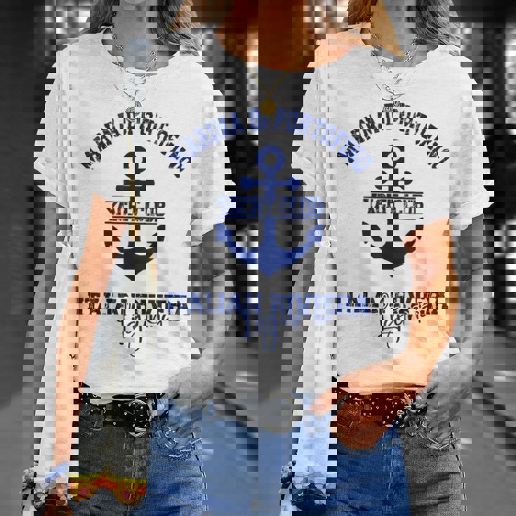 マリーナ・ディ・ポルトフィーノ イタリアン リビエラ ヨットクラブ ボートバケーション Tシャツ 彼女への贈り物