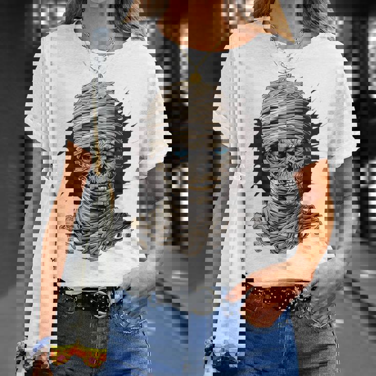 ミイラ コスチューム ハロウィン 不気味なアート ミイラ Tシャツ 彼女への贈り物